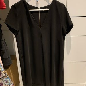 Zara black v neck mini dress - excellent condition size M